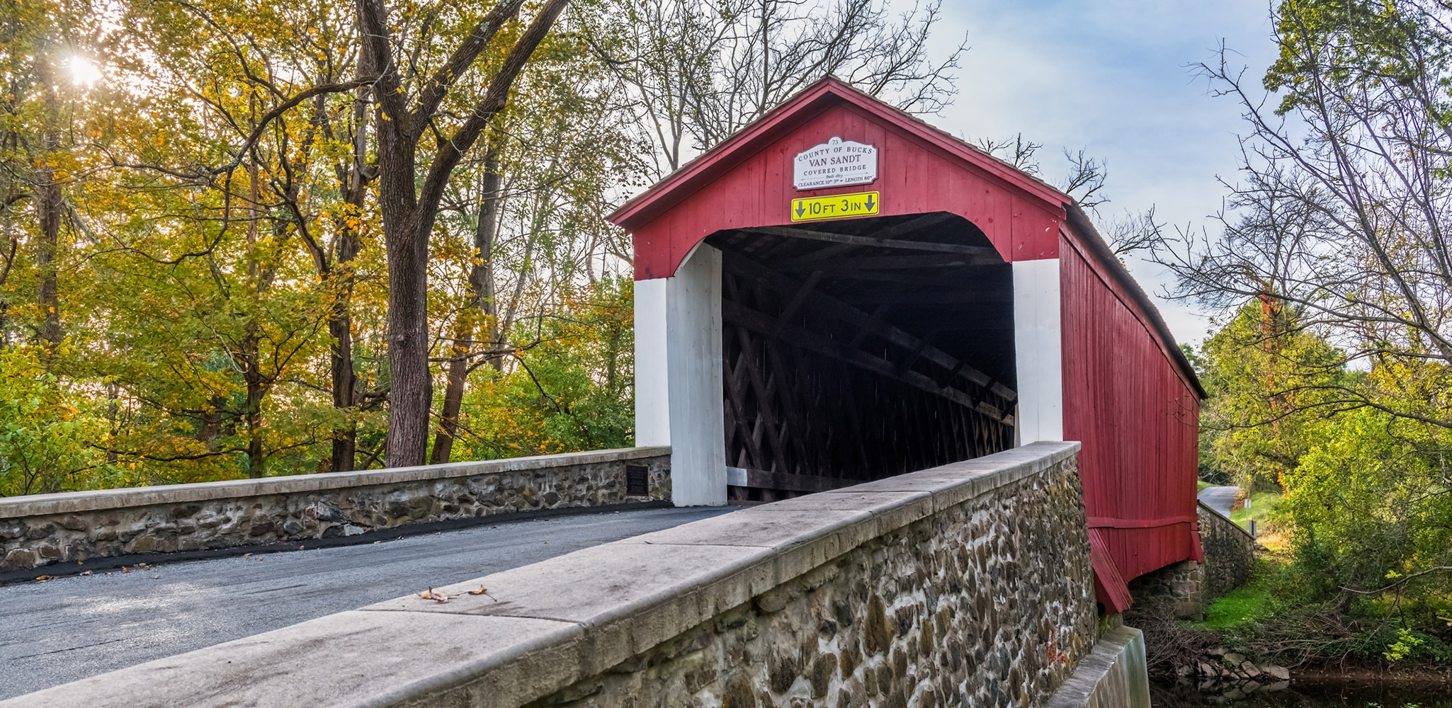 Van Sandt Covered Bridge View