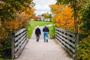 Couple enjoying senior-friendly parks in PA