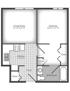 Luther Village Terrace One Bedroom