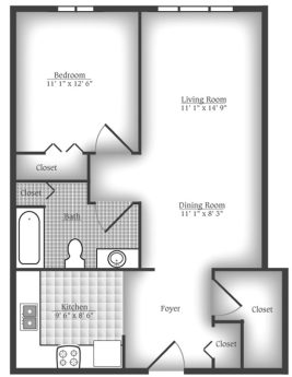 Luther Village Terrace One Bedroom