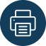 Print Icon Navy
